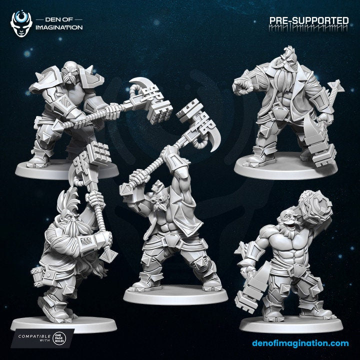 Space Dwarves Berserks (10Pcs)