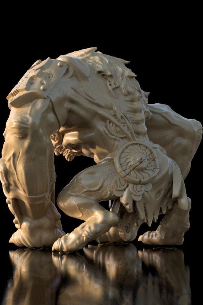 Trench Crusade - Lion of Jabir (Proxy) Iron Sultanate