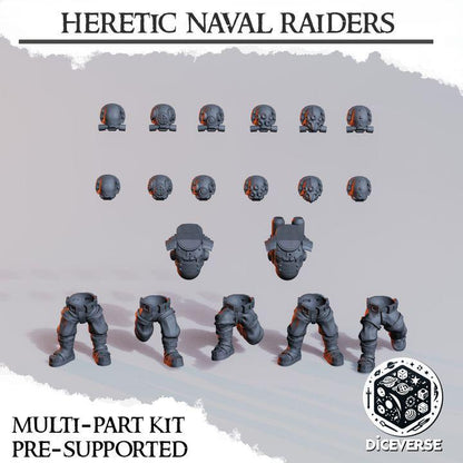 Trench Crusade - Heretic Naval Raiders(Proxy) - Heretic Legion(5pcs)