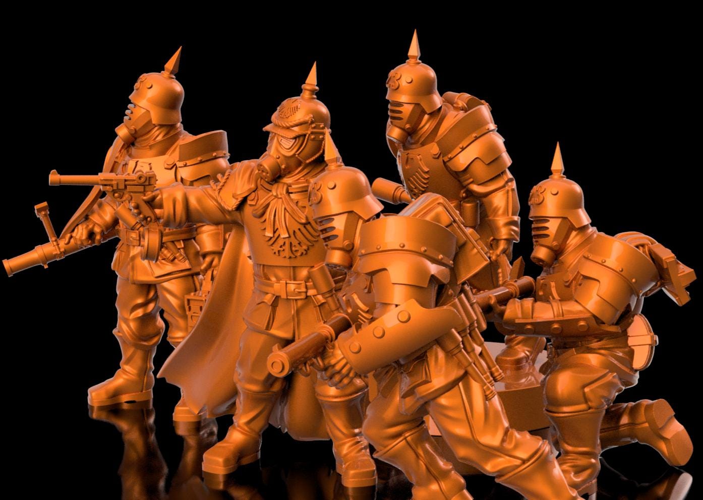 Trench Crusade - Prussian Troops(Proxy) - Trench Pilgrims(5pcs)