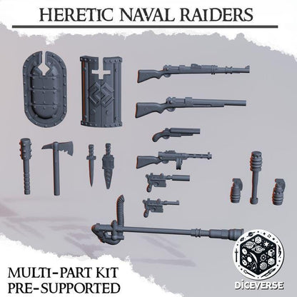 Trench Crusade - Heretic Naval Raiders(Proxy) - Heretic Legion(5pcs)
