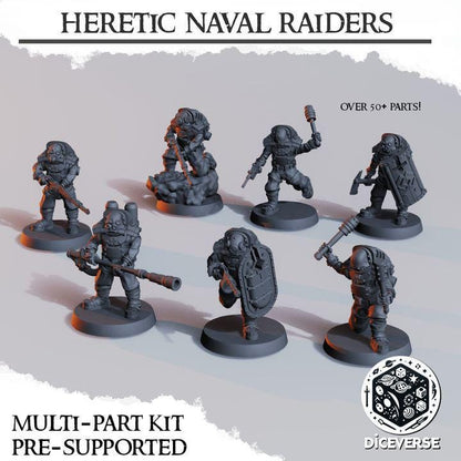 Trench Crusade - Heretic Naval Raiders(Proxy) - Heretic Legion(5pcs)
