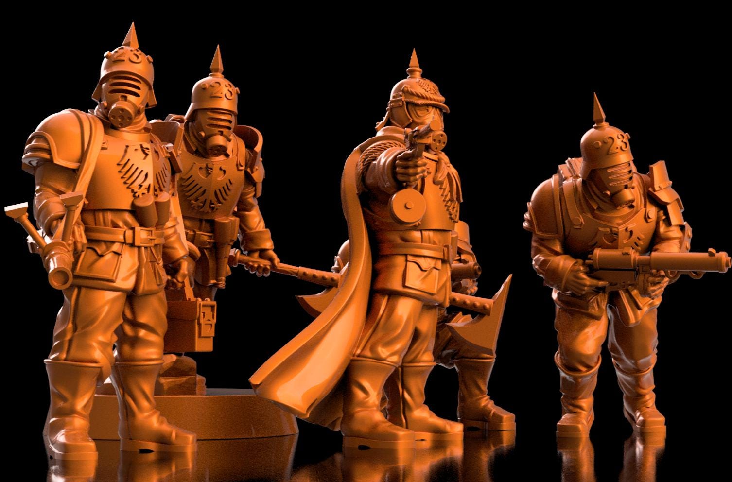 Trench Crusade - Prussian Troops(Proxy) - Trench Pilgrims(5pcs)