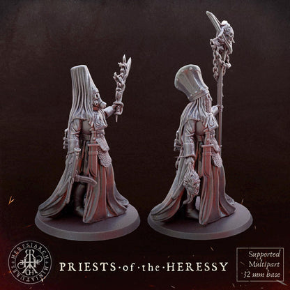 Trench Crusade - Heretic Priest Dark(Proxy)Heresy - Heretic Legion(2pcs)