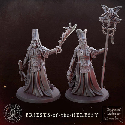 Trench Crusade - Heretic Priest Dark(Proxy)Heresy - Heretic Legion(2pcs)