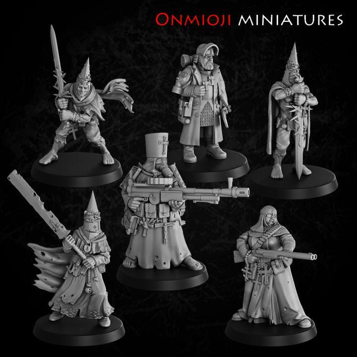 Trench Crusade Kompatibel- Trench Pilgrim SET 1(Proxy) - Trench Pilgrims(6pcs)