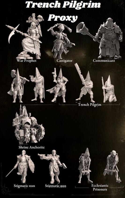 Trench Crusade Kompatibel- Trench Pilgrims (Proxy) Warband - Trench Pilgrims