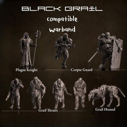 Trench Crusade Kompatibel - Black Grail Set(Proxy) Warband - Black Grail - Base include