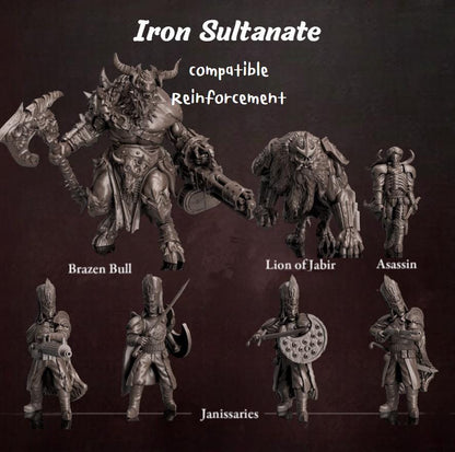 Trench Crusade Kompatibel- The sultanate of the Iron Wall (Proxy)  Reinforcement  - Iron Sultanate - Base include