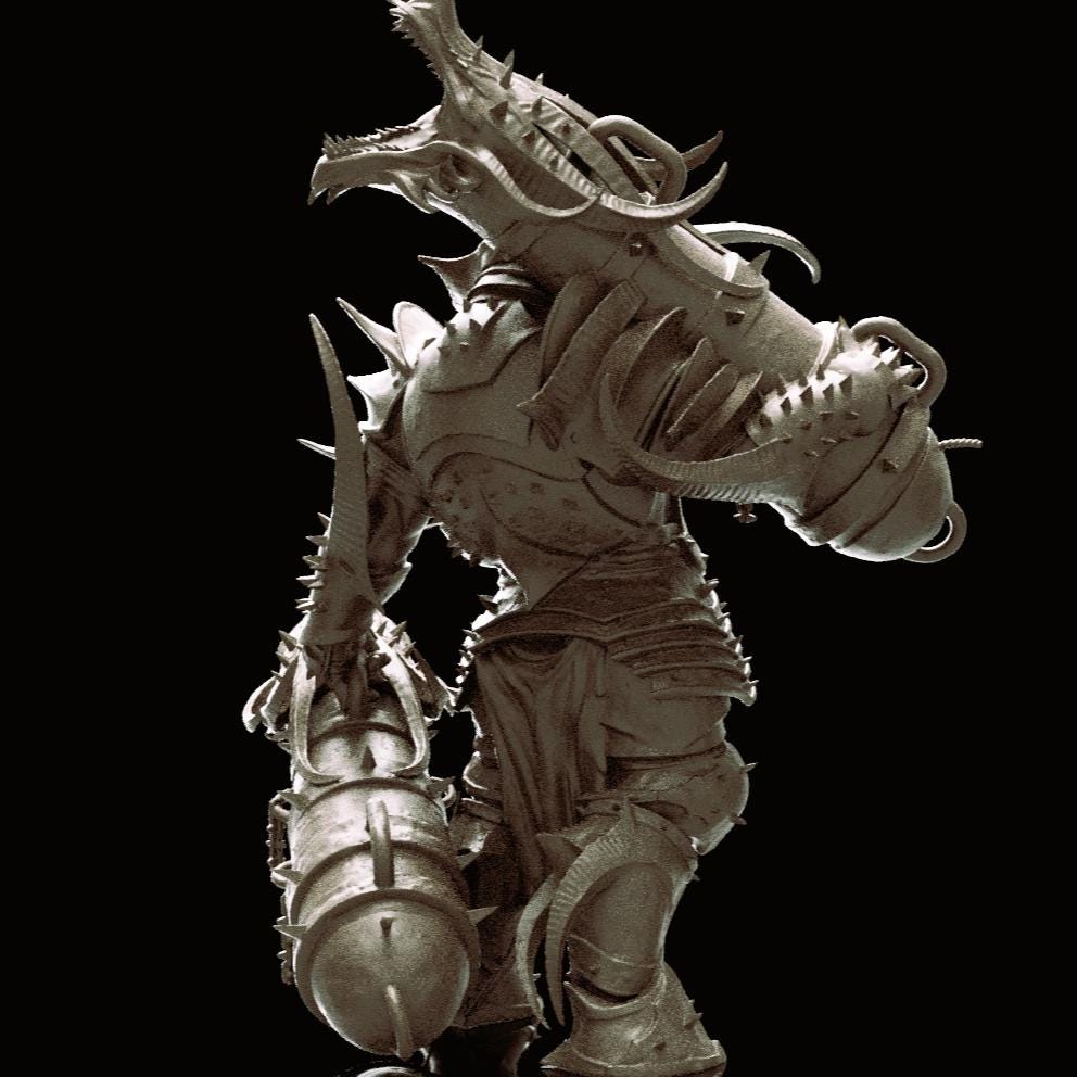 Trench Crusade Kompatibel- Brazen Bull MMM 2 Cannon (Proxy) - Iron Sultanate
