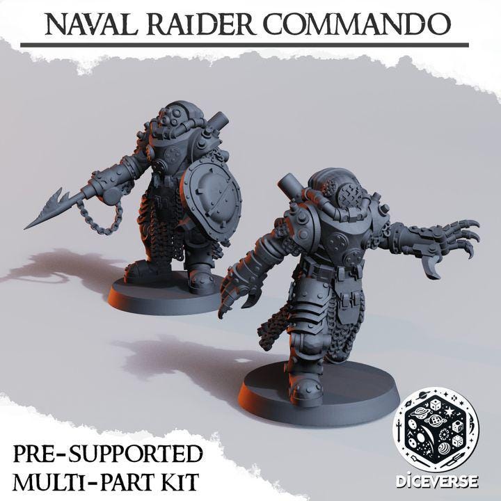 Trench Crusade Kompatibel- Heretic Naval Death Commando(Proxy) - Heretic Legion(2pcs)
