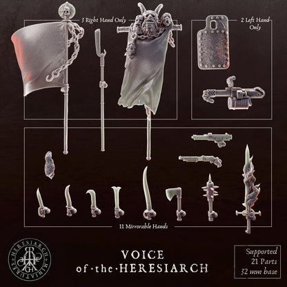 Trench Crusade Kompatibel- Heretic Chorister(Proxy)Heresy  - Heretic Legion