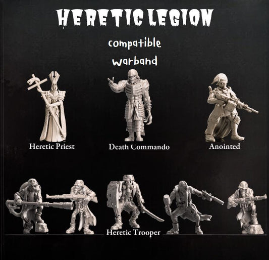 Trench Crusade Kompatibel- Heretic Legion (Proxy)  Warband - Heretic Legion - Base include