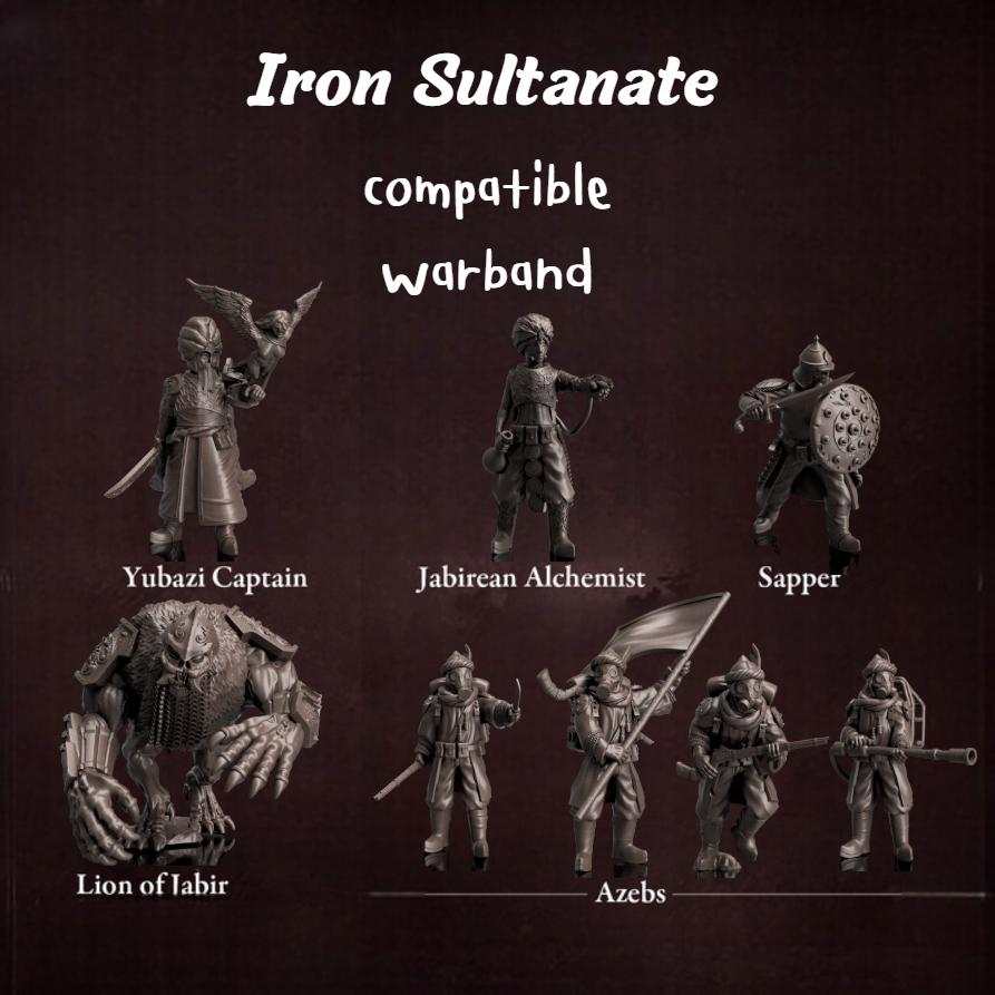 Trench Crusade Kompatibel- The sultanate of the Iron Wall (Proxy)  Warband - Iron Sultanate - Base include