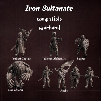 Trench Crusade Kompatibel- The sultanate of the Iron Wall (Proxy)  Warband - Iron Sultanate - Base include