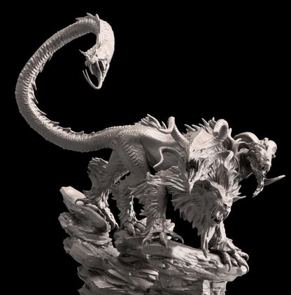 Trench Crusade Kompatibel- The Court of the seven Headed Serpent(Proxy)  Warband - Serpent - Base include