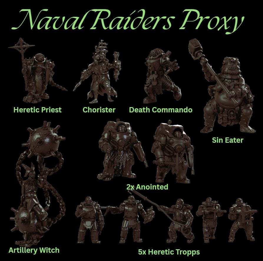 Naval Raiders Trench Heretic Legion Proxy