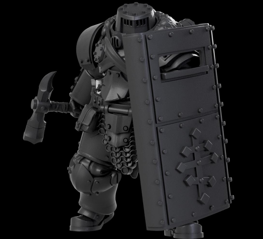 Grimdark Trench Proxy Miniatures – Religious Antioch Specialist Set – Tabletop Figures