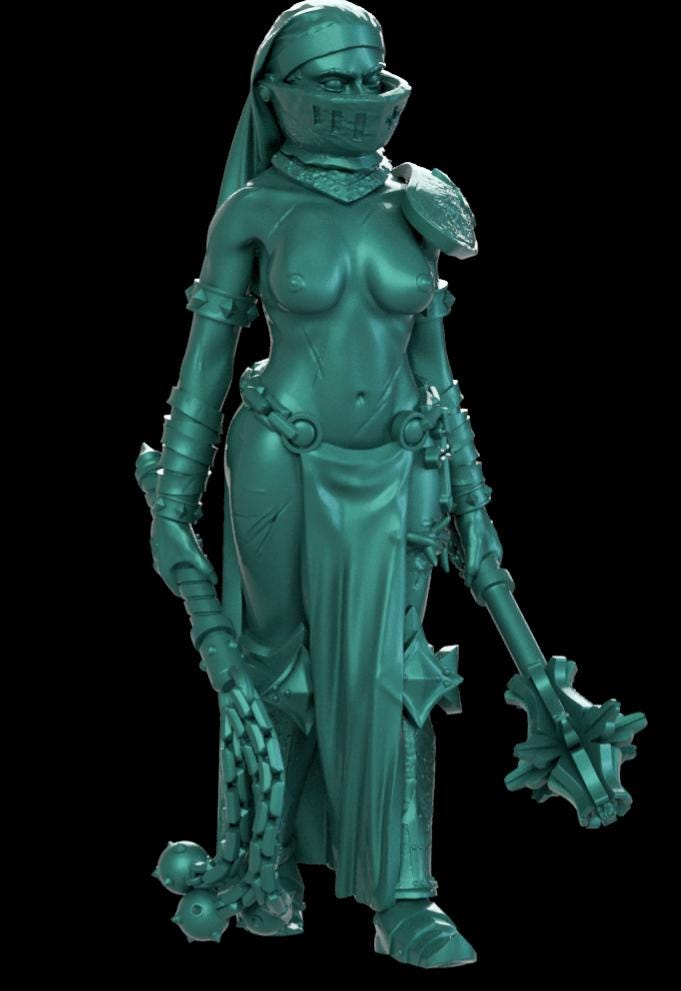 Grimdark Trench Proxy Miniatures – Fanatical Pilgrim Trooper Set – Tabletop Figures