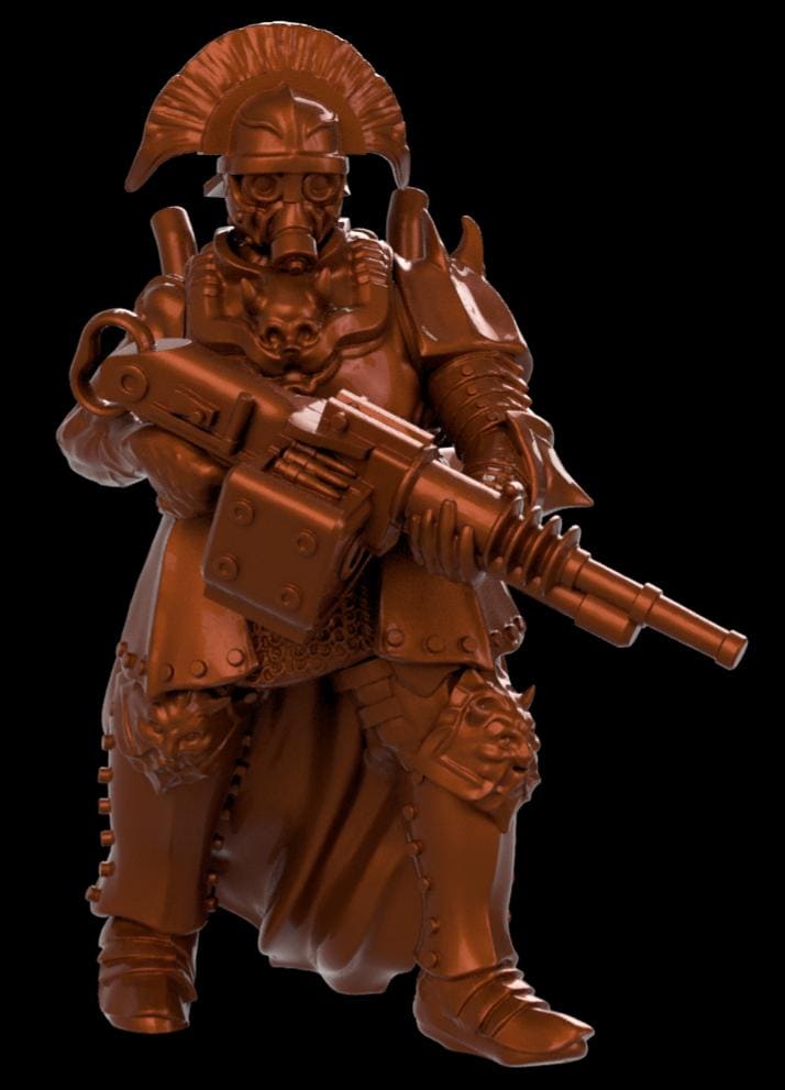 Grimdark Trench Heretic Proxy Miniatures – Fanatical Legion Trooper Set – Tabletop Figures