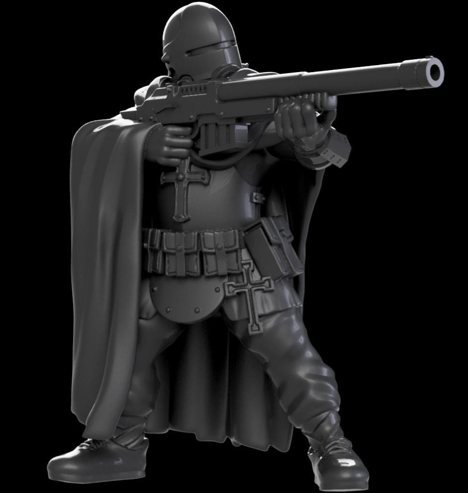 Grimdark Trench Proxy Warband –  | 32mm Tabletop Army Starter A