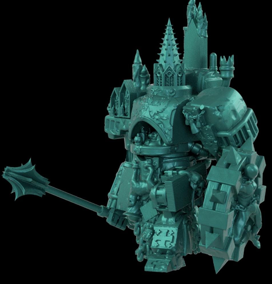 Grimdark Trench Proxy Miniatures – Fanatical Pilgrim Specialist Set – Tabletop Figures