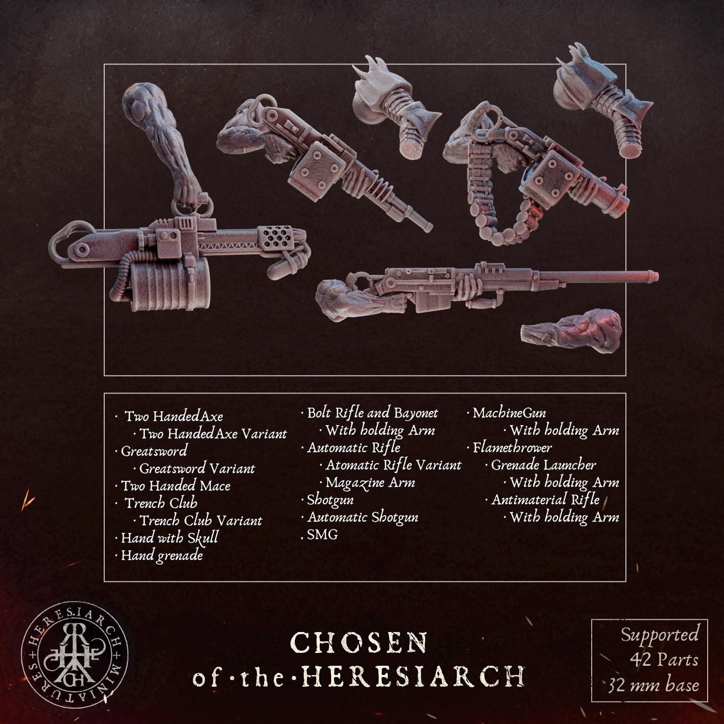 Trench Crusade Kompatibel - Anointed(Proxy)Heresy  - Heretic Legion