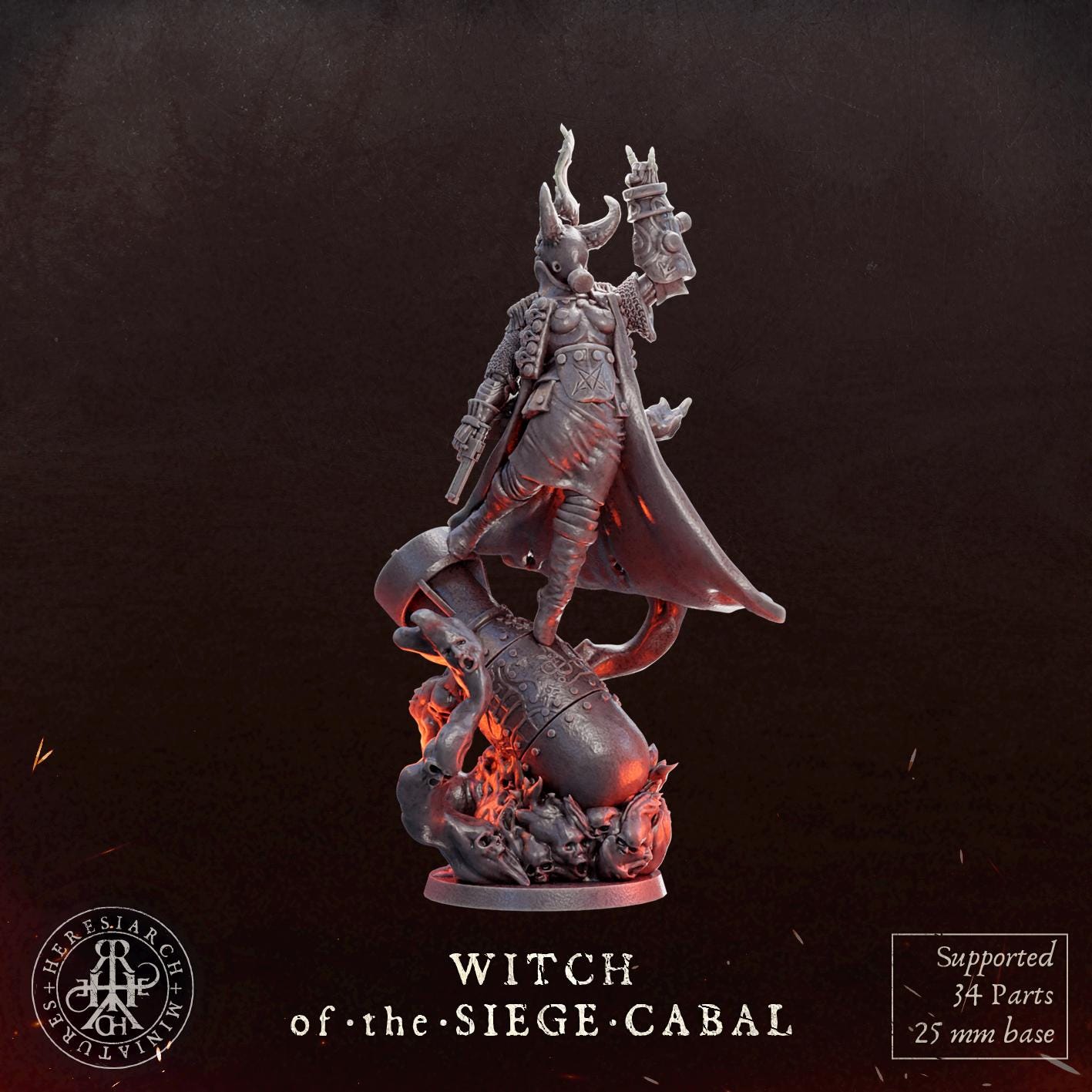 Artiller Witch(Proxy)Heresy  - Heretic Legion Great Alternativ for Trench Crusade