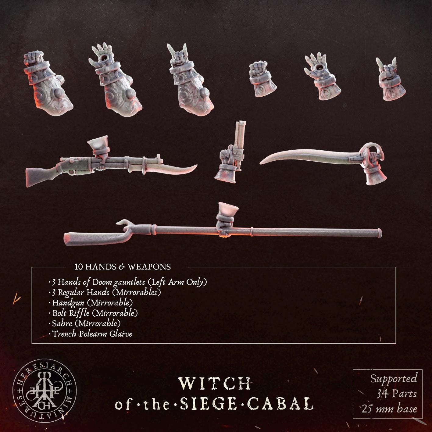 Artiller Witch(Proxy)Heresy  - Heretic Legion Great Alternativ for Trench Crusade