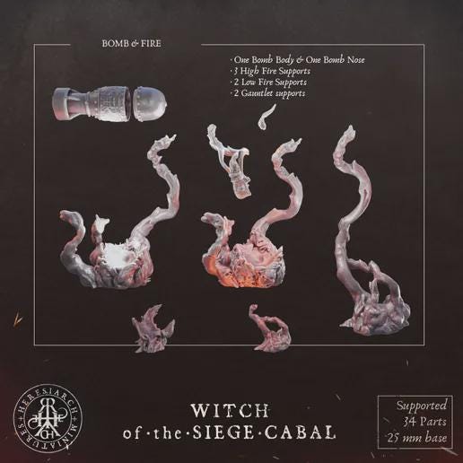 Artiller Witch(Proxy)Heresy  - Heretic Legion Great Alternativ for Trench Crusade