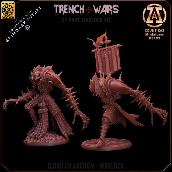 Goetic Warlock(Proxy)Countaz  - Heretic Legion Great Alternativ for Trench Crusade