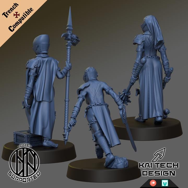 Trench Crusade Kompatibel - Stigmatic Nun(Proxy)KaiTech  - Trench Pilgrim