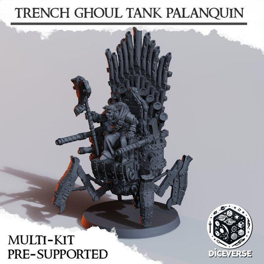 Trench Crusade Kompatibel- Ghoul Tank Palaquin(Proxy) - Heretic Legion(2pcs)