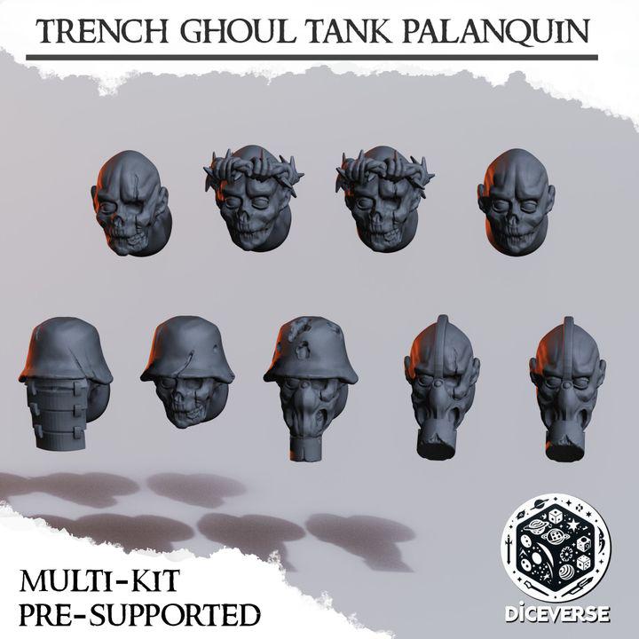 Trench Crusade Kompatibel- Ghoul Tank Palaquin(Proxy) - Heretic Legion(2pcs)