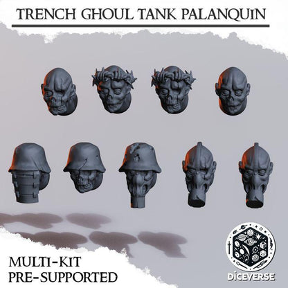 Trench Crusade Kompatibel- Ghoul Tank Palaquin(Proxy) - Heretic Legion(2pcs)