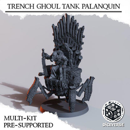 Trench Crusade Kompatibel- Ghoul Tank Palaquin(Proxy) - Heretic Legion(2pcs)