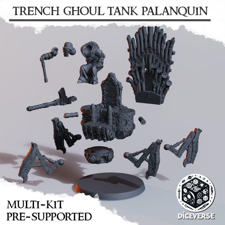 Trench Crusade Kompatibel- Ghoul Tank Palaquin(Proxy) - Heretic Legion(2pcs)