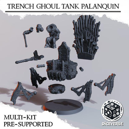 Trench Crusade Kompatibel- Ghoul Tank Palaquin(Proxy) - Heretic Legion(2pcs)