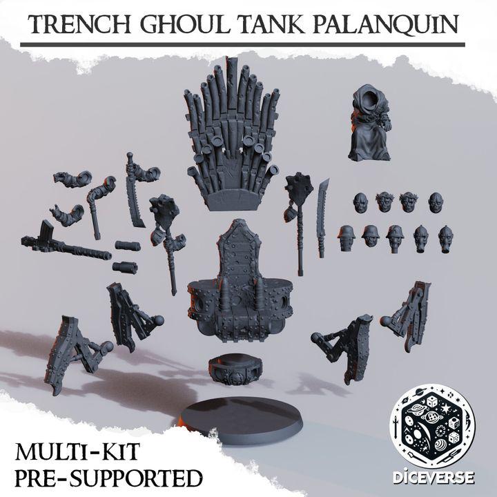 Trench Crusade Kompatibel- Ghoul Tank Palaquin(Proxy) - Heretic Legion(2pcs)