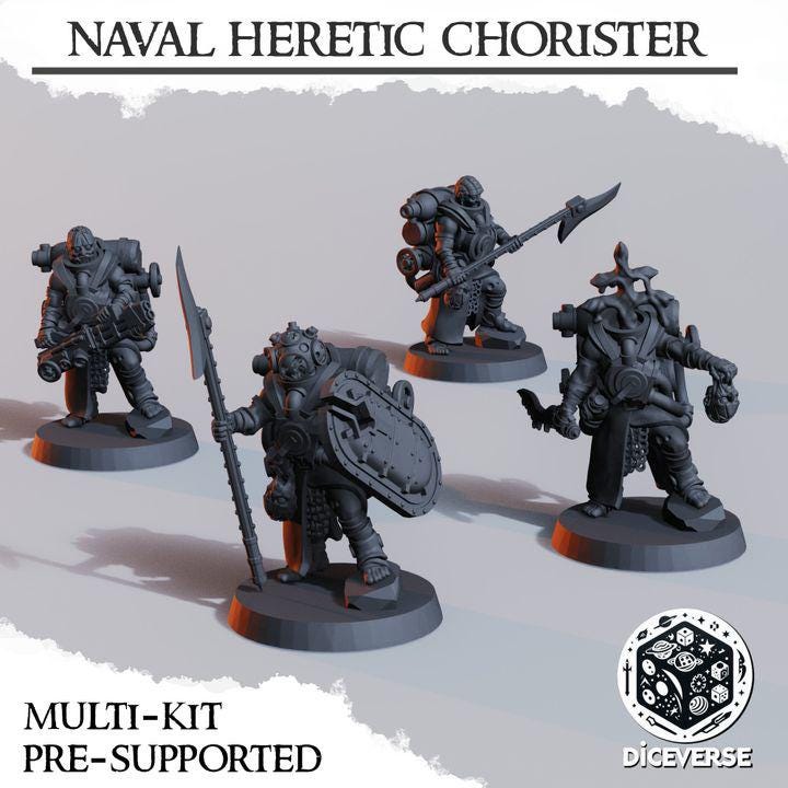 Diceverse Trench Alternative - Heretic Naval Raiders Chorister (Proxy)