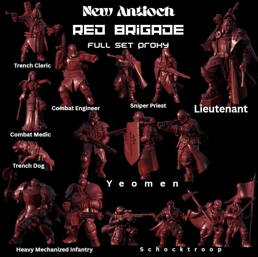 Trench New Antioch Red Brigade Proxy Full Set