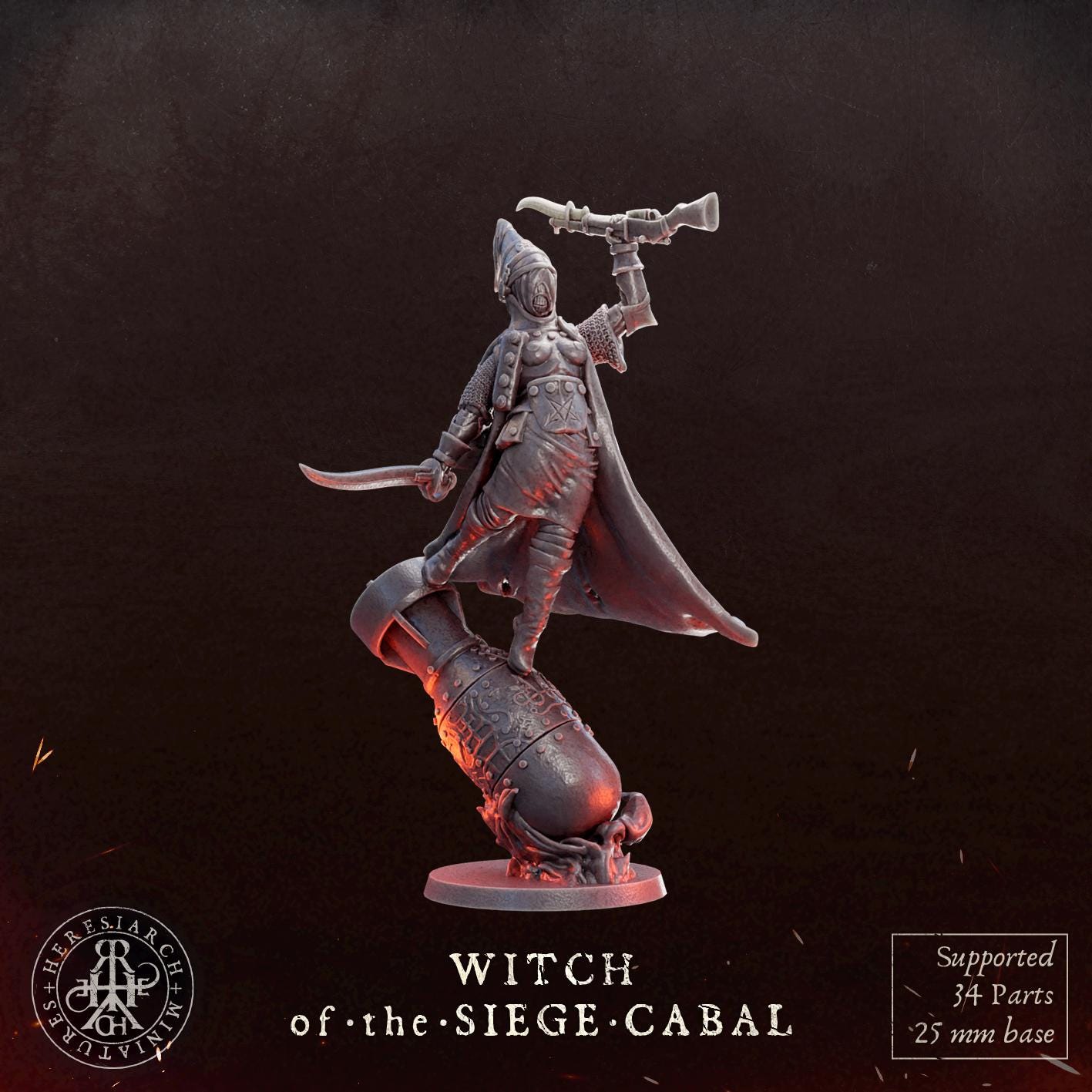 Artiller Witch(Proxy)Heresy  - Heretic Legion Great Alternativ for Trench Crusade