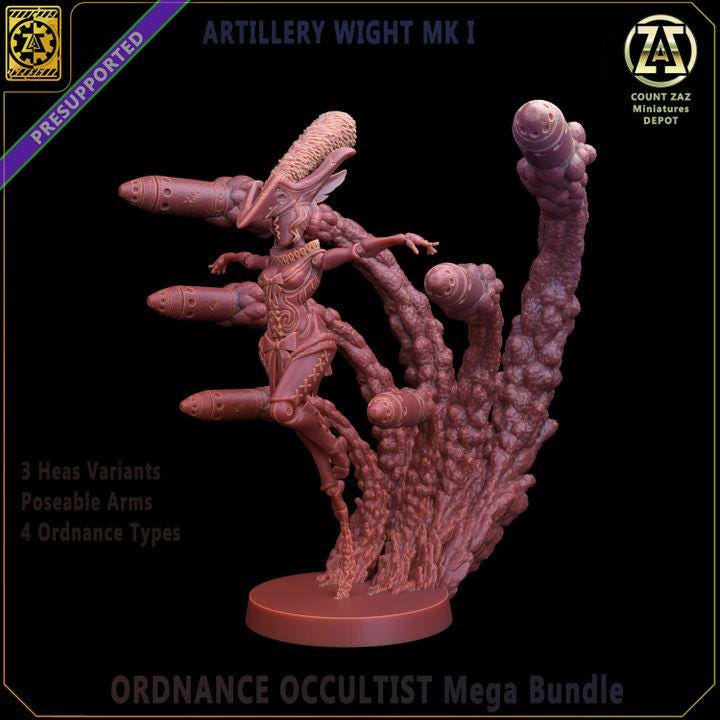 Artillery Witch(Proxy)Countaz  - Heretic Legion Great Alternativ for Trench Crusade