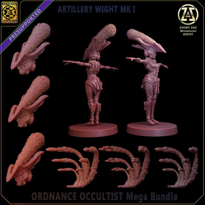 Artillery Witch(Proxy)Countaz  - Heretic Legion Great Alternativ for Trench Crusade
