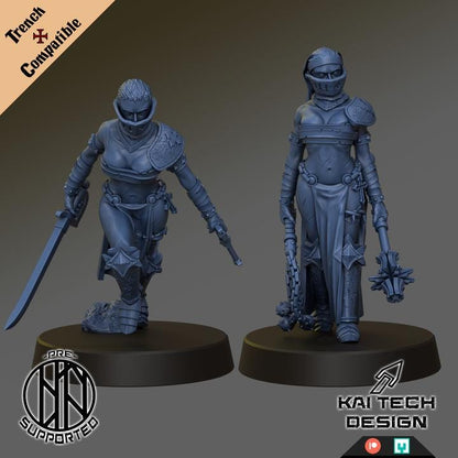 Trench Crusade Kompatibel - Stigmatic Nun(Proxy)KaiTech  - Trench Pilgrim