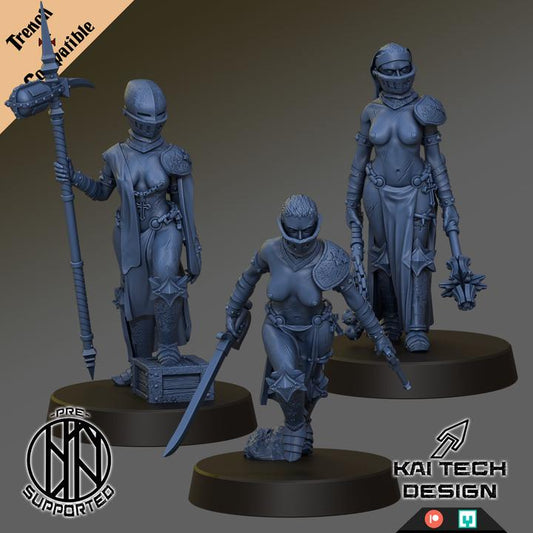 Trench Crusade Kompatibel - Stigmatic Nun(Proxy)KaiTech  - Trench Pilgrim