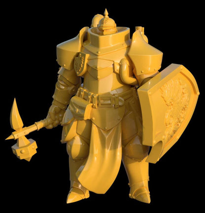 Grimdark Proxy Miniatures – 28mm Tabletop Infantry & Support Figures – Modular War Set