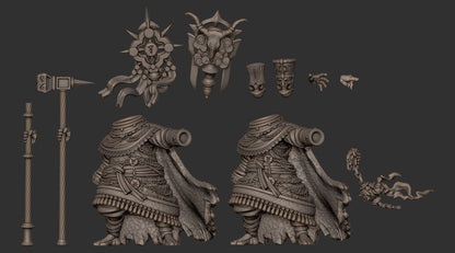 Trench Knights of Avarice Heretic Priest Proxy Dimomodels