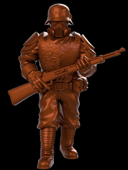 Grimdark Trench Heretic Proxy Miniatures – Fanatical Legion Trooper Set – Tabletop Figures