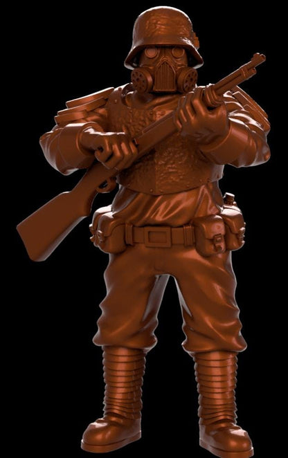 Grimdark Trench Heretic Proxy Miniatures – Fanatical Legion Trooper Set – Tabletop Figures